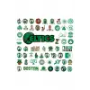 Boston Celtics Nba Sticker Etiket 1 Sayfa 58 Adet Etiket