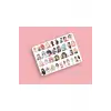 Anime Kawaii Korea Sticker Etiket 34 Adet Etiket 2,5 - 3 cm Ebatlarında