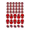 7 Sayfa 88 Adet Süper Kahraman Etiket Sticker Set Spiderman - Hulk - Captain America