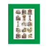 İtalya Antik Roma Tema Sticker Set Ancient Rome 2 Sayfa 39 Adet Etiket Planlayıcı Bullet Journal