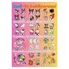 Şeffaf Kuromi Sanrio Su Geçirmez Sticker - My Melody Hello Kitty Cinnamoroll Etiket Seti