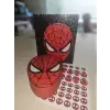 Spiderman Kutu - Süper Kahraman Temalı Organizer Kutu + Sticker Hediyeli Defter Laptop Süsleme