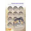 Ramazan Sticker Seti R-03 12 Adet Etiket | Yapışkanlı, Parlak Kuşe Çıkartma Kağıdı