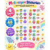Öğretmen Motivasyon Sticker Seti – 48 Adet 4 Sayfa Renkli Başarı ve Teşvik Etiketi