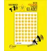 Öğretmenler Için Yıldız Etiket Star Sticker 63 Adet (1.9CM) YILDIZ şeklinde KESİMLİ