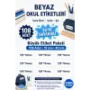 Okul Etiketi Defter isimli Etiket Isim Yazılabilen - 108 Adet Özel Yeni Tasarım