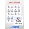 Paketlemeye Etiketi 20 adet  Sticker, Sizin için sevgiyle hazırlandı