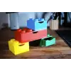 Renkli Lego Blok Organizer Kutu Seti - Masa Üstü Kalemlik Kırtasiye Çekmeceli Düzenleyici Hediye