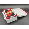 Uno Kart Oyunu Saklama Kutusu - Renkli Dayanıklı Taşıma Kutusu - Organizer Kutu