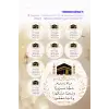 Zemzem Arapça Sticker Seti 12 Adet Etiket | Yapışkanlı, Parlak Kuşe Çıkartma Kağıdı
