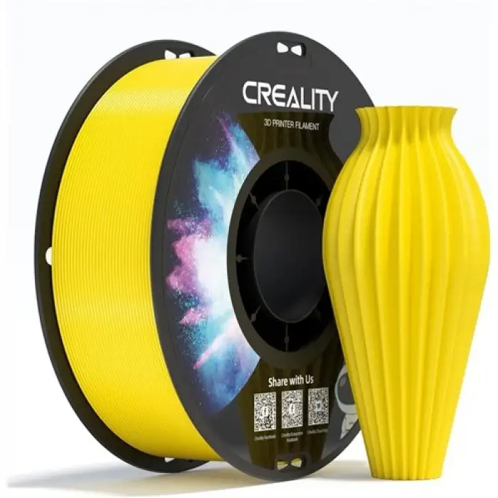 Creality CR-PETG Sarı Filament 1.75mm 1Kg Dayanıklı PETG 3D Yazıcı Filamenti