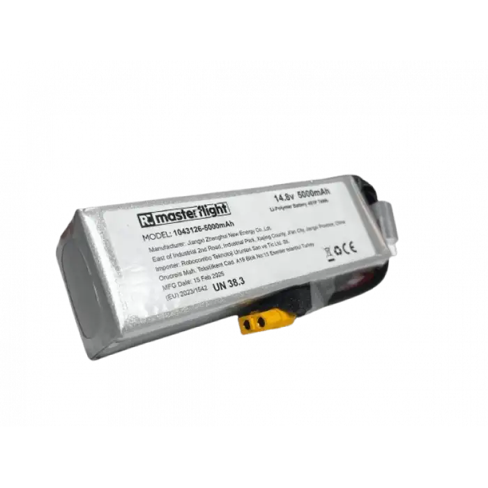 14.4V Li-po Pil - 5000mah 40C 4s Lityum Polymer Batarya