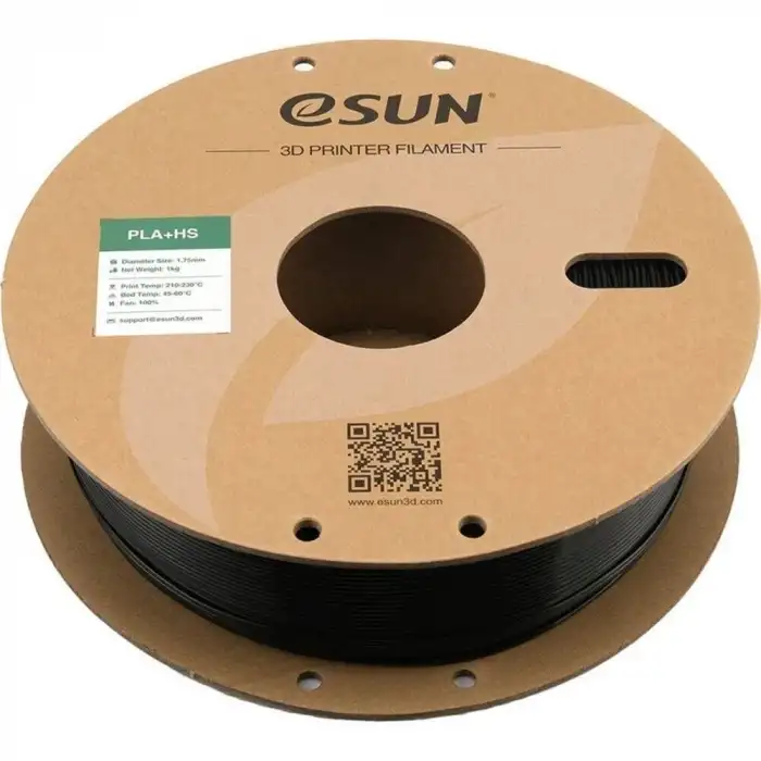 eSUN PLA-HS Siyah Filament 1.75mm 1Kg – High Speed PLA 3D Yazıcı Filamenti