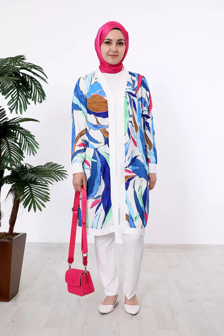 Nisaca Rahat Kalıp Uzun Kimono