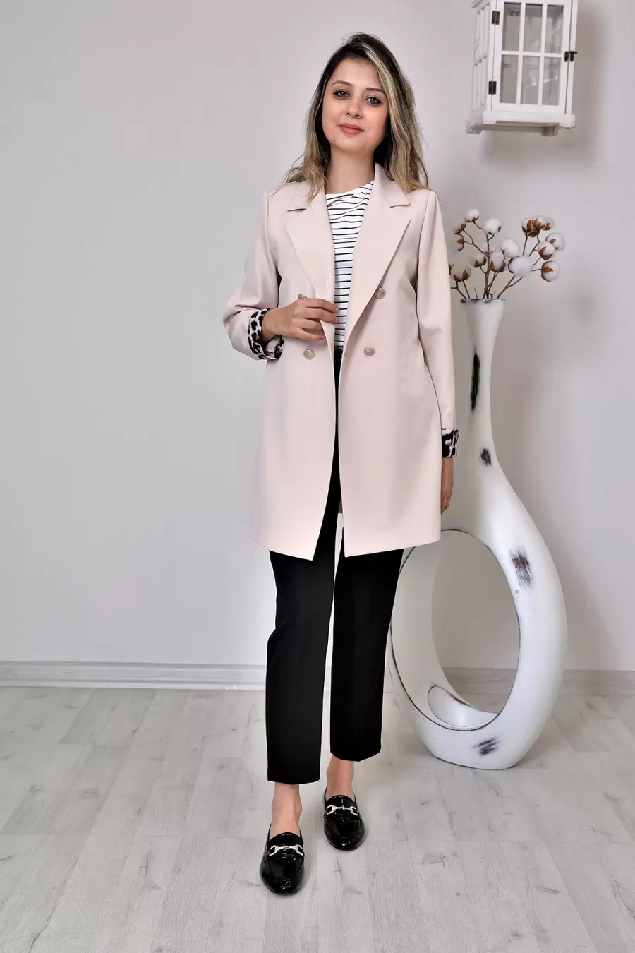 Ceket Kadın.Nisaca Esnek klmaş Blazer Büyük Beden Kadın Ceket