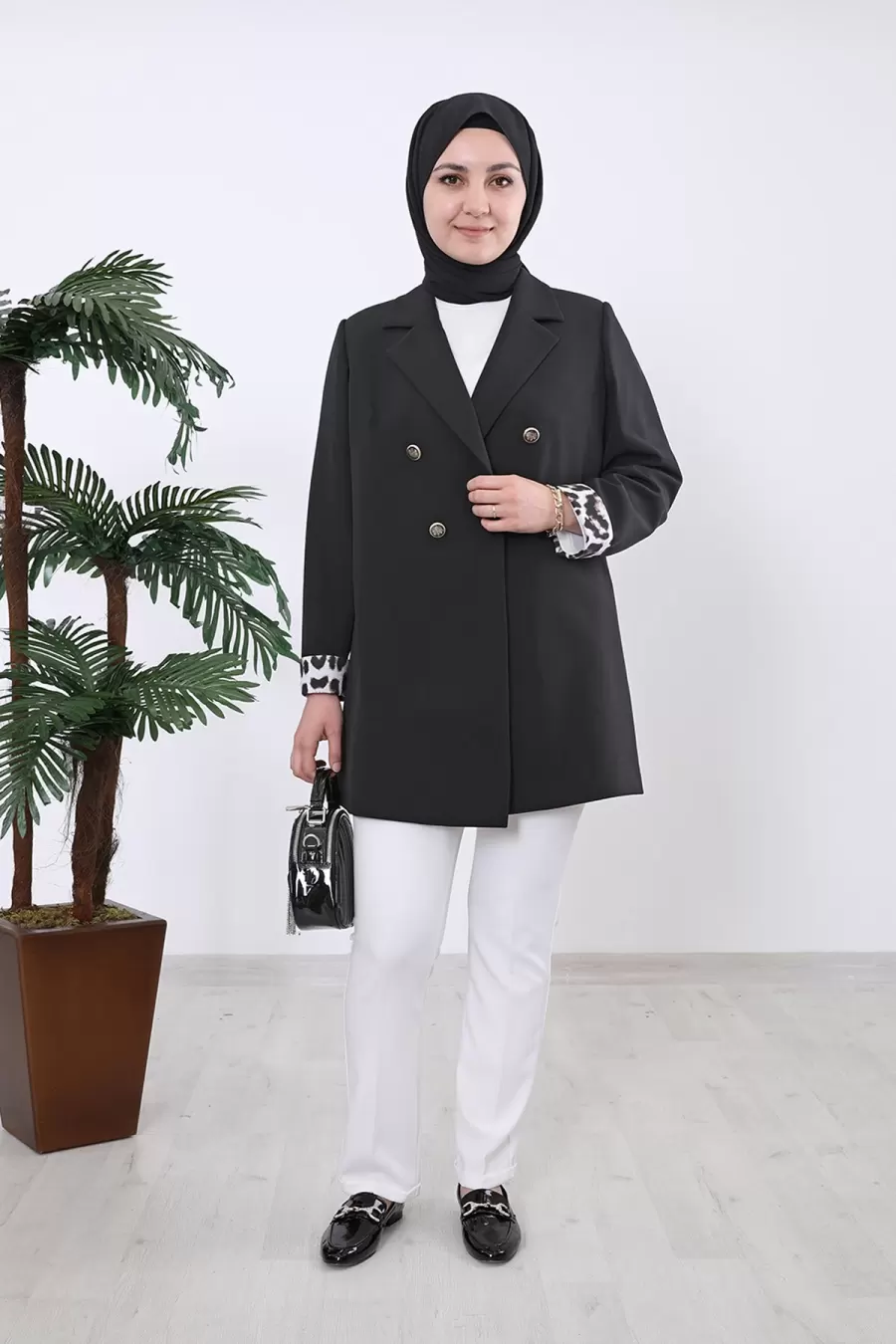 Ceket Kadın.Nisaca Esnek Kumaş Blazer Kadın Ceket