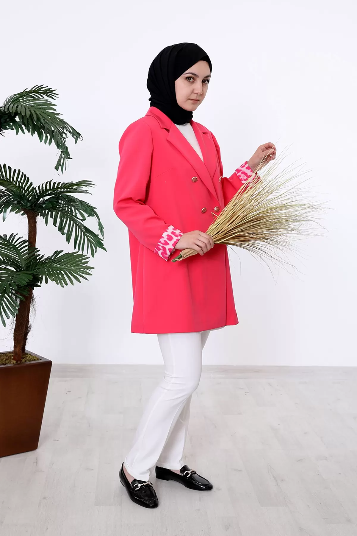 Ceket Kadın.Nisaca Esnek Kumaş Blazer Kadın Ceket