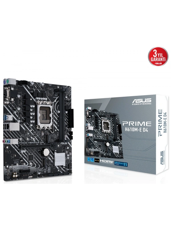 ASUS PRIME H610M-E DDR4 3200(OC) VGA HDMI DP M.2 mATX 1700p
