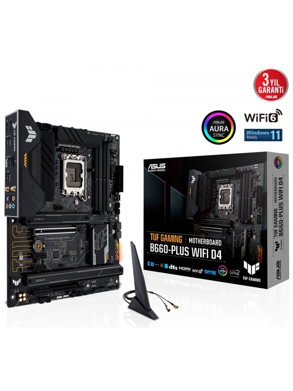 ASUS TUF GAMING B660-PLUS WIFI D4 DDR4 5333(OC) HDMI DP ATX 1700p