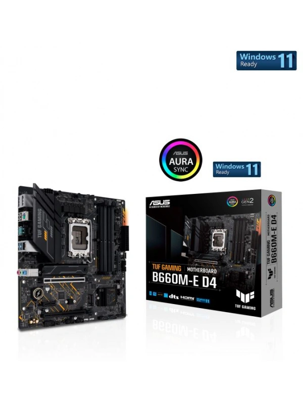ASUS TUF GAMING B660M-E D4 DDR4 5333(OC) HDMI DP mATX 1700P