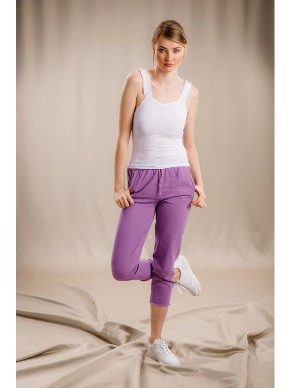 Jogger Pantolon - LİLA