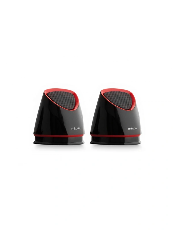 MİKADO MD-158 2.0 SİYAH/KIRMIZI USB SPEAKER