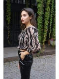 Madonna Yaka Crop Bluz - BEJ