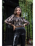 Madonna Yaka Crop Bluz - BEJ