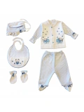 Sema Bebe 5li Premature Puanlı Set - Açık Mavi 8682476853155