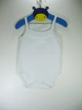 Sema Bebe Penye ip Askılı Badi (Body) - Beyaz 3-6 Ay