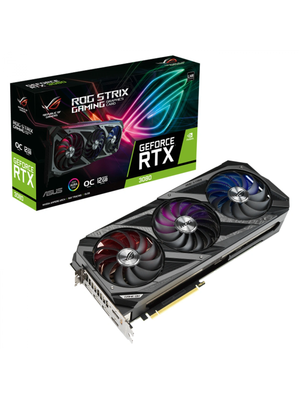 ASUS ROG-STRIX-RTX3080-O12G-GAMING 12GB GDDR6X 384Bit