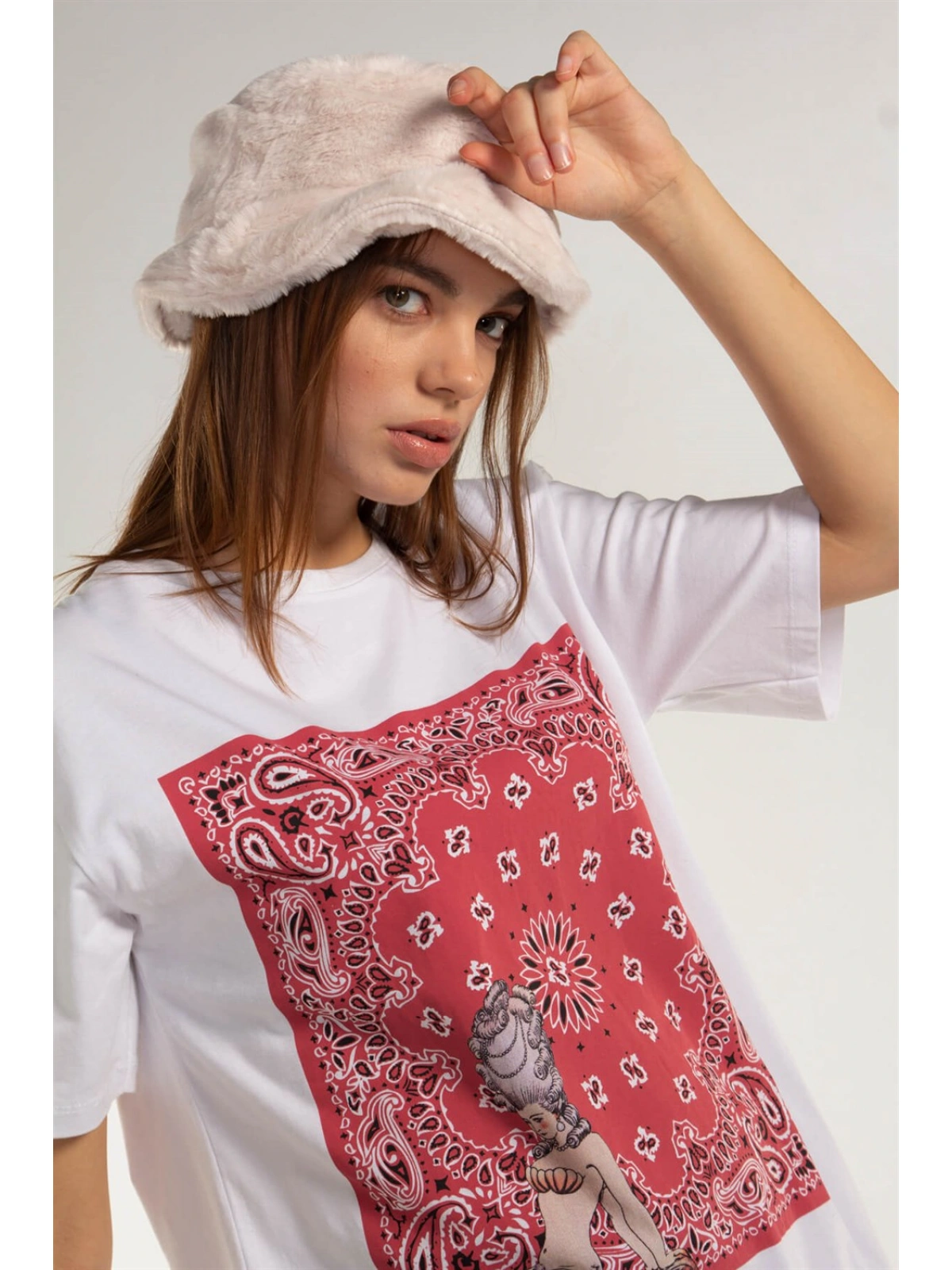 Baskılı Tişört - BEYAZ