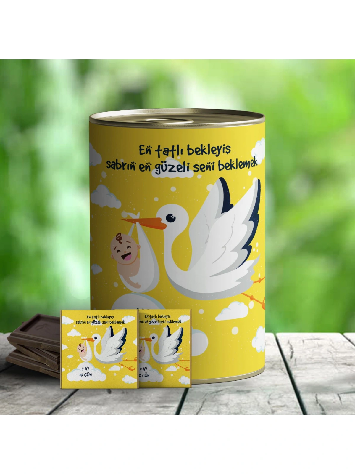En Tatlı Bekleyiş Sürpriz Çikolata Hediye Konservesi