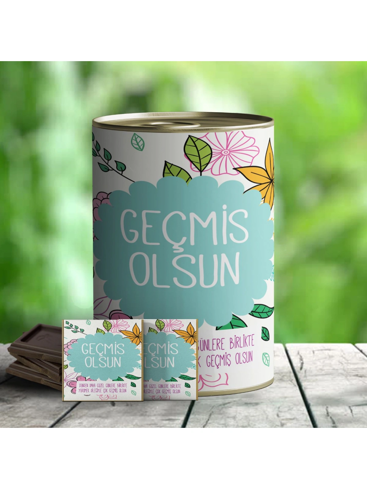 Geçmiş Olsun Hediyelik Çikolata Konservesi