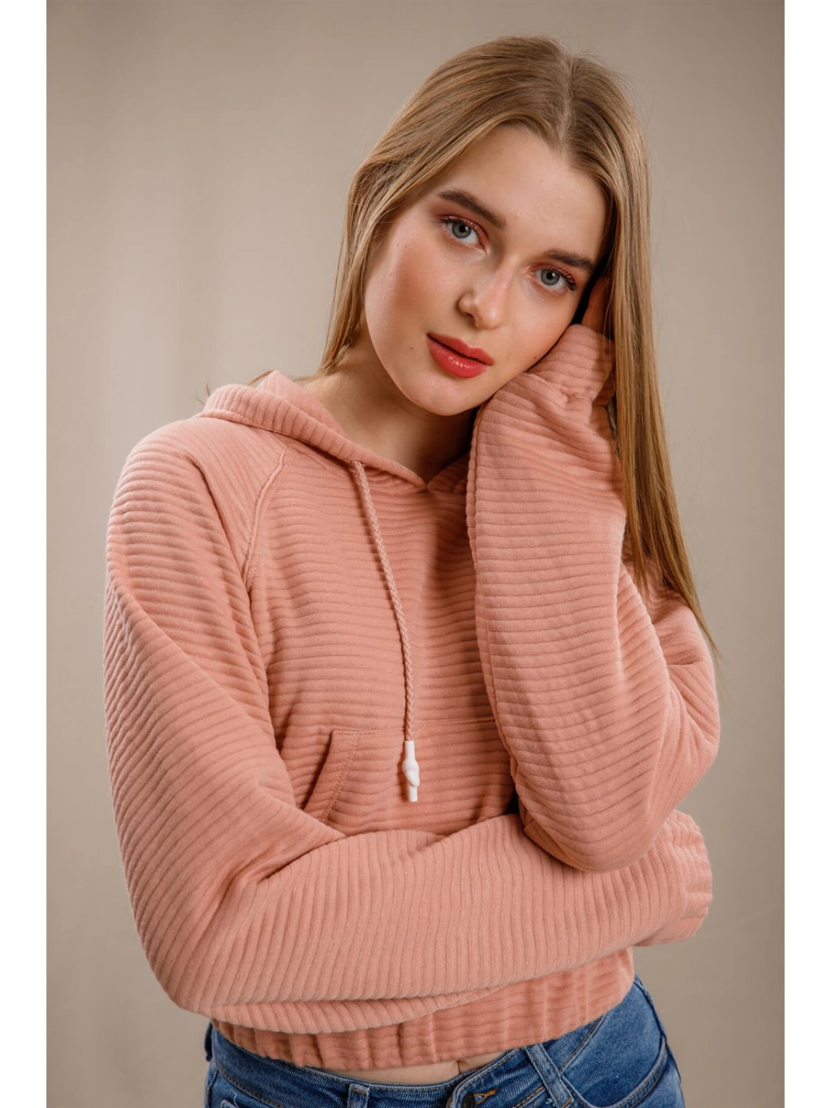 Kanguru Cepli Sweatshirt - PUDRA