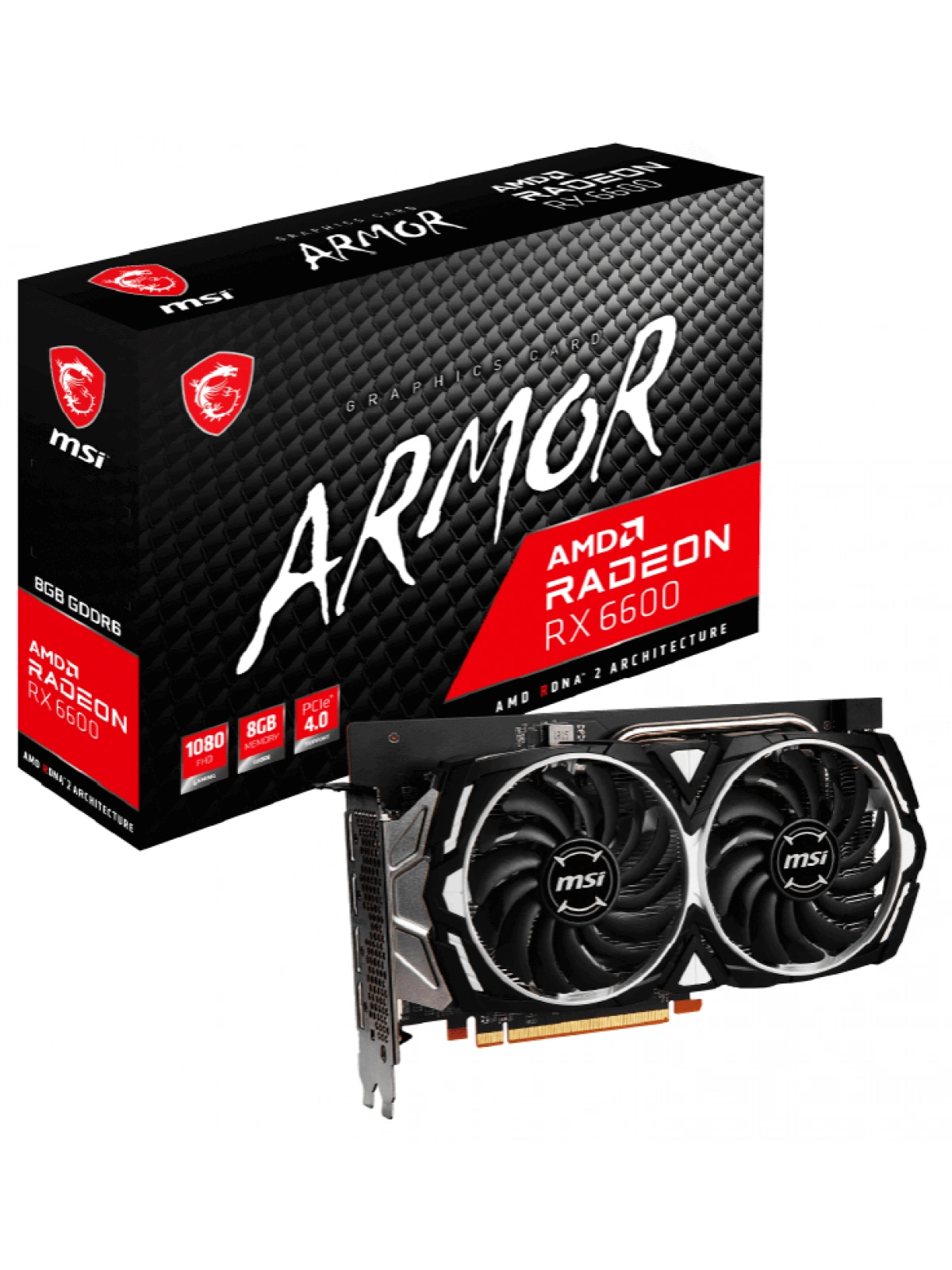 MSI RADEON RX 6600 ARMOR 8G GDDR6 HDMI 3XDP 128BİT