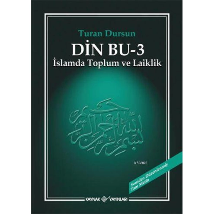 Din Bu - 3; İslamda Toplum ve Laiklik