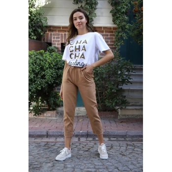 Jogger Pantolon- SÜTLÜ KAHVE