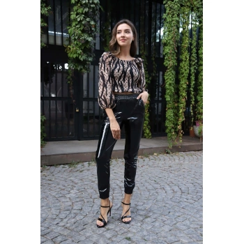 Madonna Yaka Crop Bluz - BEJ