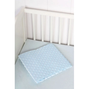 Sema Bebe Fluffy Battaniye (Kabartma Desenli) - Mavi