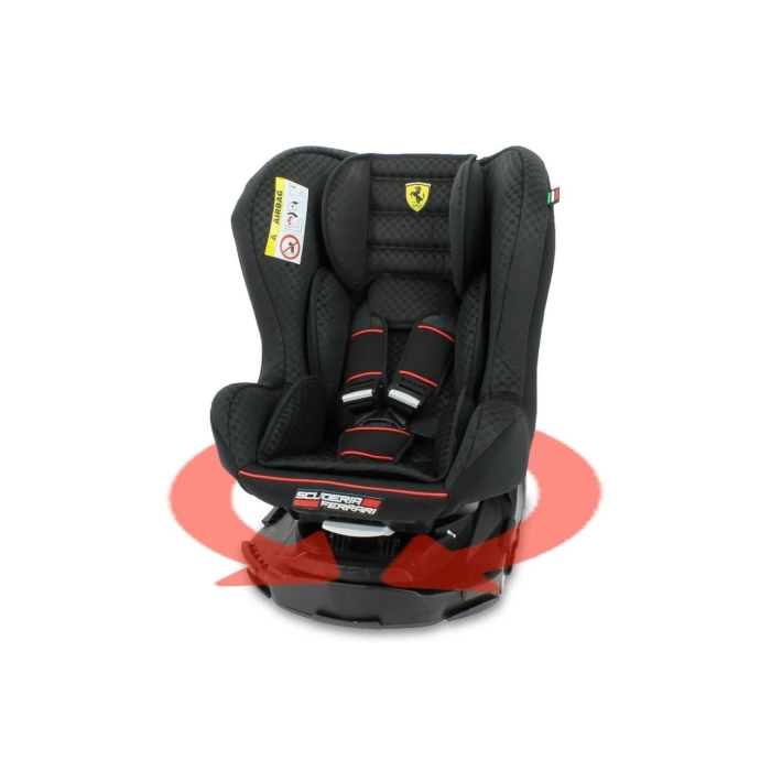 Ferrari Revo 0-25 Kg 360 Derece Dönebilen Oto Koltuğu - Siyah 3507460080247