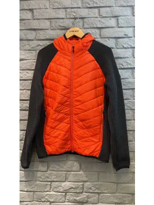 2AS Lucas Erkek Kapşonlu Tam Fermuarlı Turuncu Mont