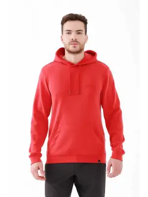 2AS Oliver Erkek Kapüşonlu Sıfır Yaka Sweatshirt Kırmızı