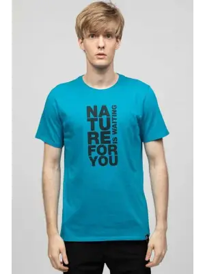 Panthzer Taylor Erkek Mavi Tişört