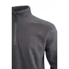2AS Cedric Erkek Yarım Fermuarlı İnce Polar Sweatshirt Antrasit
