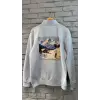 2AS Elba Unisex 3 İp Dik Yaka Yarım Fermuarlı Sweat Bebek Mavisi