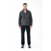 2AS Saka Tam fermuarlı Erkek Polar Sweatshirt Antrasit