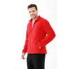 2AS Saka Tam fermuarlı Erkek Polar Sweatshirt Kırmızı