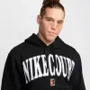 NikeCourt Dri-FIT Fleece Heritage Hoodie Siyah Erkek Sweatshirt