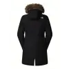 The North Face Zaneck Kadın Kışlık Uzun Parka Ceket Kapüşonlu Siyah